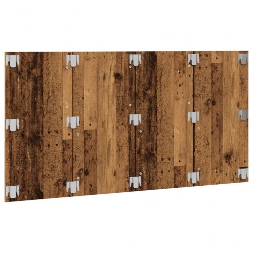 Sengegavl 160 × 1,5 × 80 cm i konstrueret træ - antikt trælook, væghængt