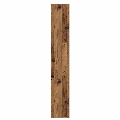 Badeværelsesskab 30x30x183,5 cm konstrueret træ antikt træ