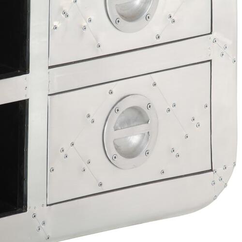 Aviator tv-bord vintage flyverstil 120 x 30 x 40 cm