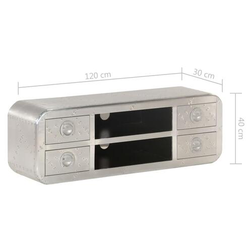 Aviator tv-bord vintage flyverstil 120 x 30 x 40 cm