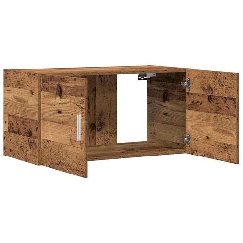 Vægskab 80x39x40 cm konstrueret træ antikt træ