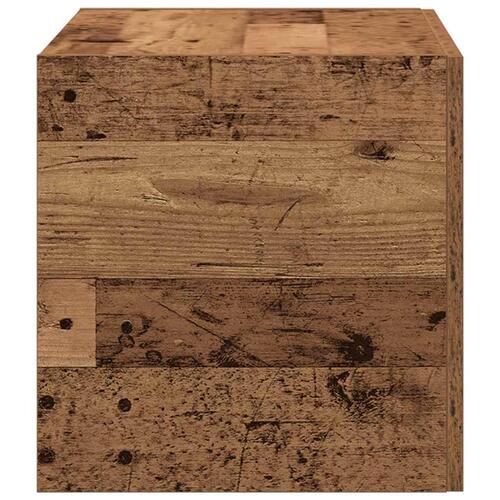 Vægskab 80x39x40 cm konstrueret træ antikt træ