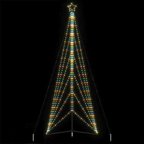 LED-juletræ 861 LED'er 478 cm farverigt lys