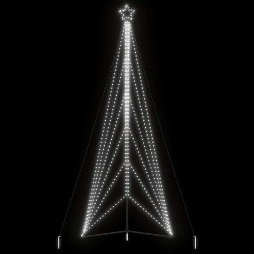 Juletræslys 861 LED'er 478 cm koldt hvidt lys