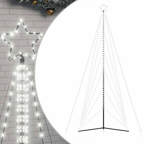 Juletræslys 861 LED'er 478 cm koldt hvidt lys