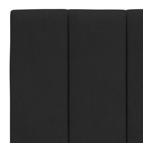 Seng med madras 120x200 cm velour sort