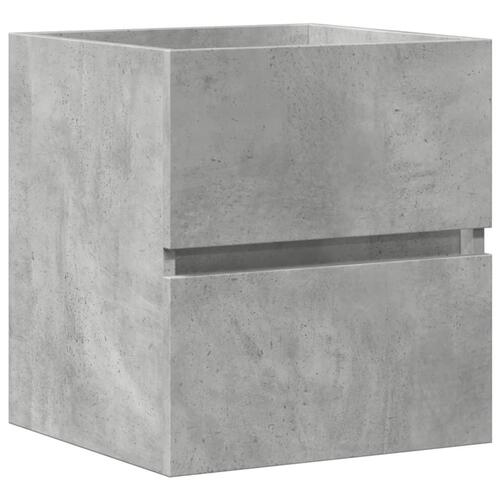 Skab til håndvask 41x38,5x45 cm konstrueret træ betongrå