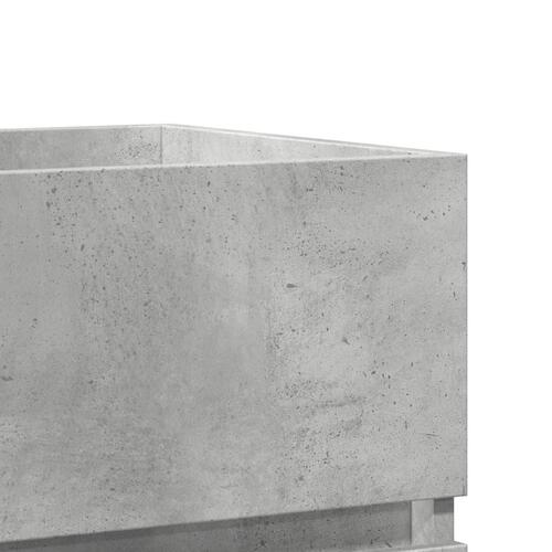 Skab til håndvask 41x38,5x45 cm konstrueret træ betongrå