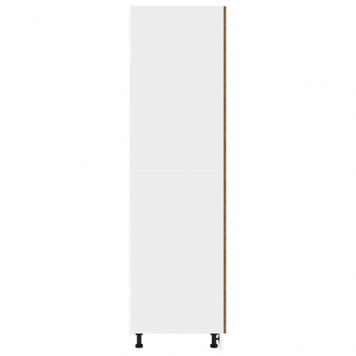 Køleskabsskab “Lyon” - gammelt træ, 60 × 57 × 207 cm, konstrueret træ
