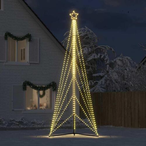 LED-juletræ 861 LED'er 478 cm varmt hvidt lys