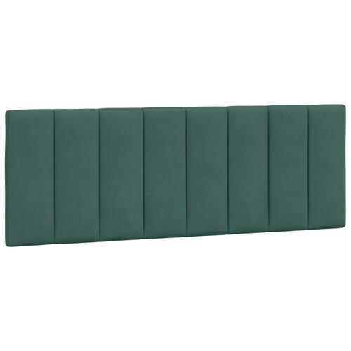 Seng med madras 140x200 cm velour mørkegrøn