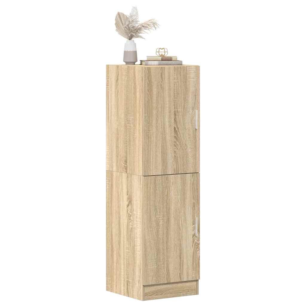 Køkkenskab 38×41,5×131,5 cm i konstrueret træ - sonoma eg billede