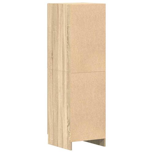 Køkkenskab 38x41,5x131,5 cm konstrueret træ røget egetræsfarve