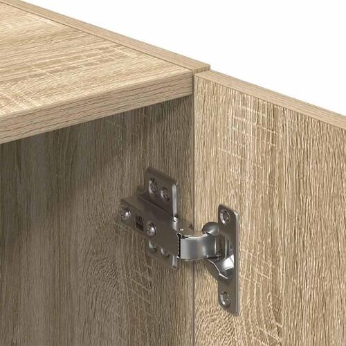 Køkkenskab 38x41,5x131,5 cm konstrueret træ røget egetræsfarve