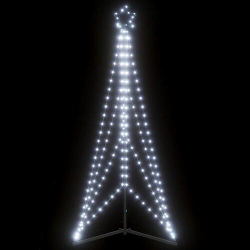 LED-juletræ 363 LED'er 182 cm koldt hvidt lys
