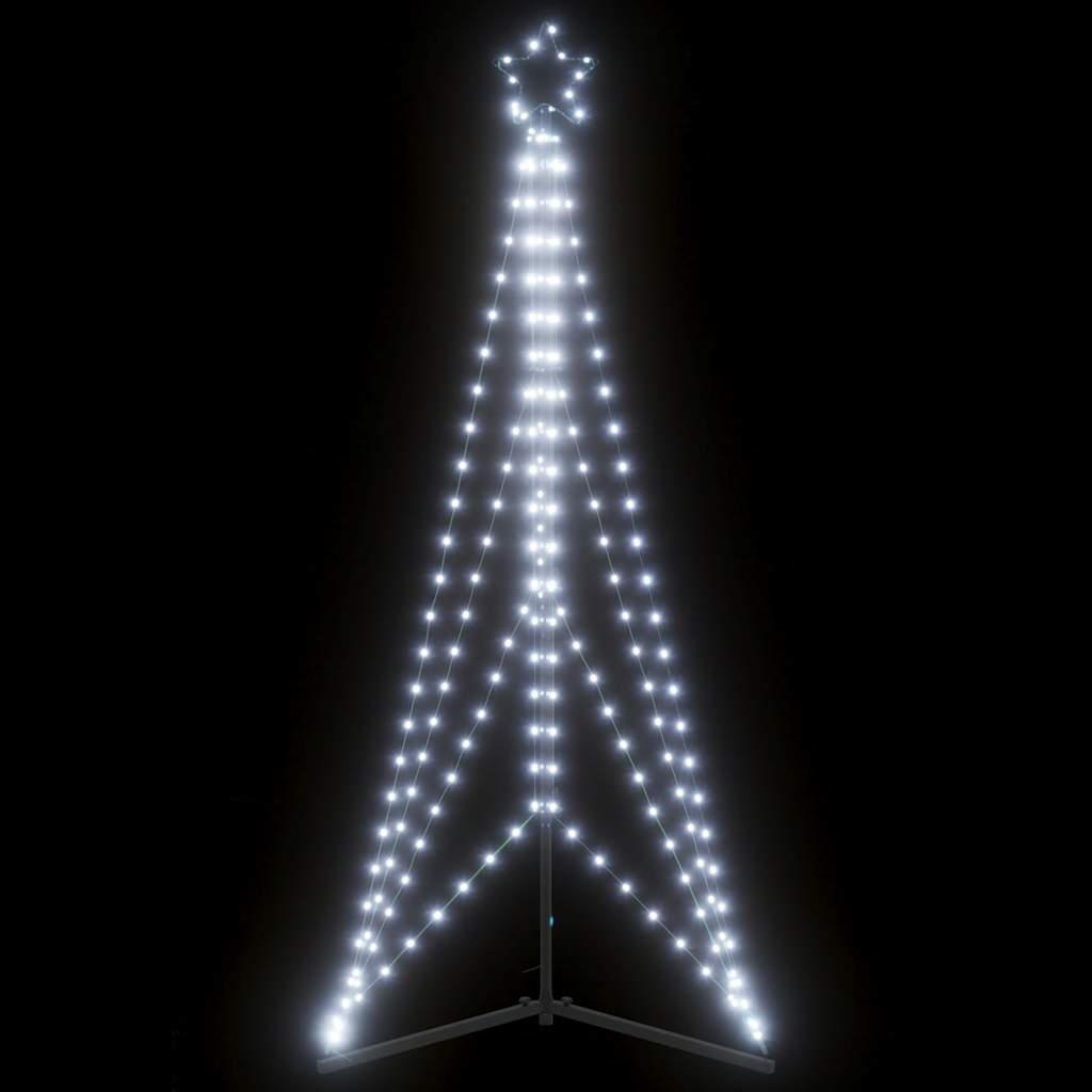 LED-juletræ 363 LED'er 182 cm koldt hvidt lys