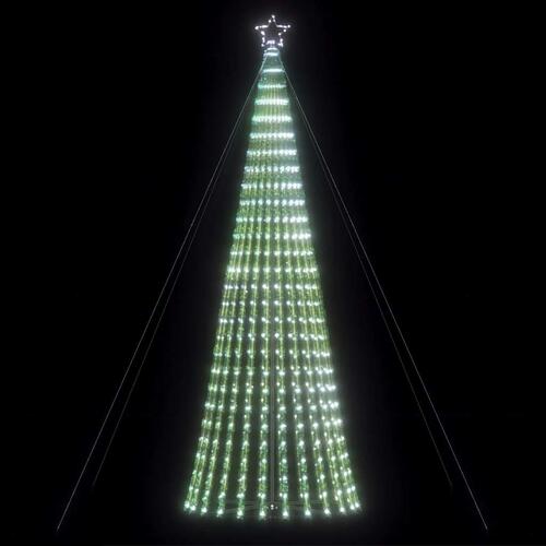 LED-juletræ 1028 LED'er 403 cm koldt hvidt lys