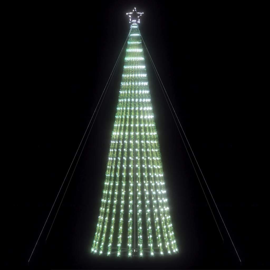 LED-juletræ 1028 LED'er 403 cm koldt hvidt lys