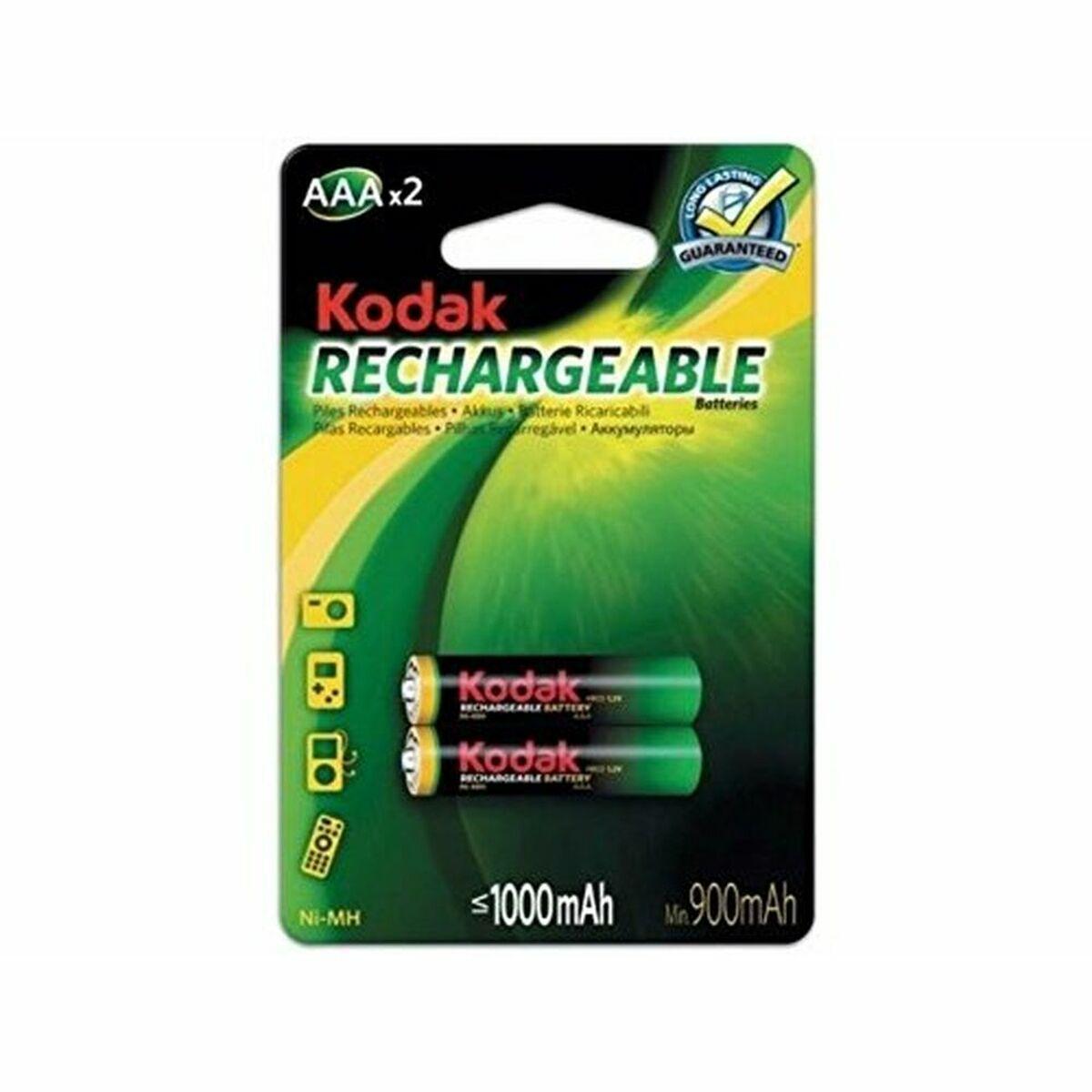 Kodak genopladelige AAA batterier 1000 mAh (2-pak)
