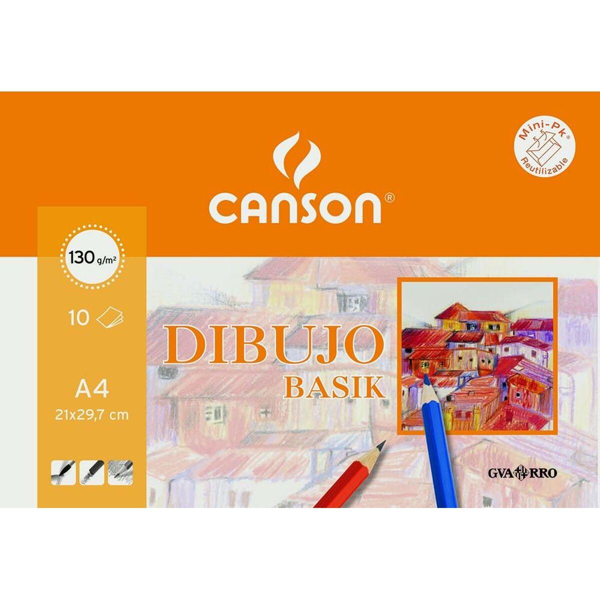 Canson tegnepapir A4 - 10 ark (pakke med 20)