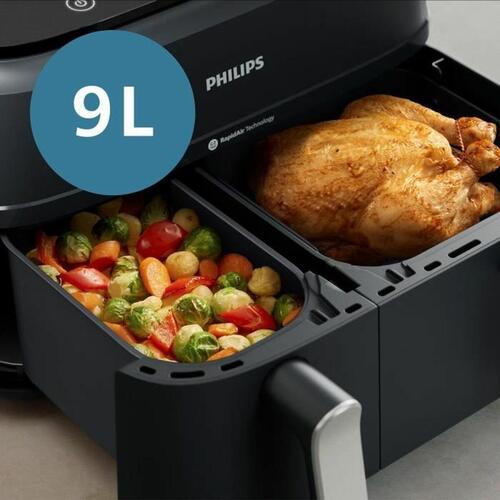 Airfryer Philips Na351.00 Sort Sort/Sølvfarvet 9 L