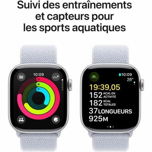 Smartwatch Apple Watch Series 10 Blå Sølvfarvet