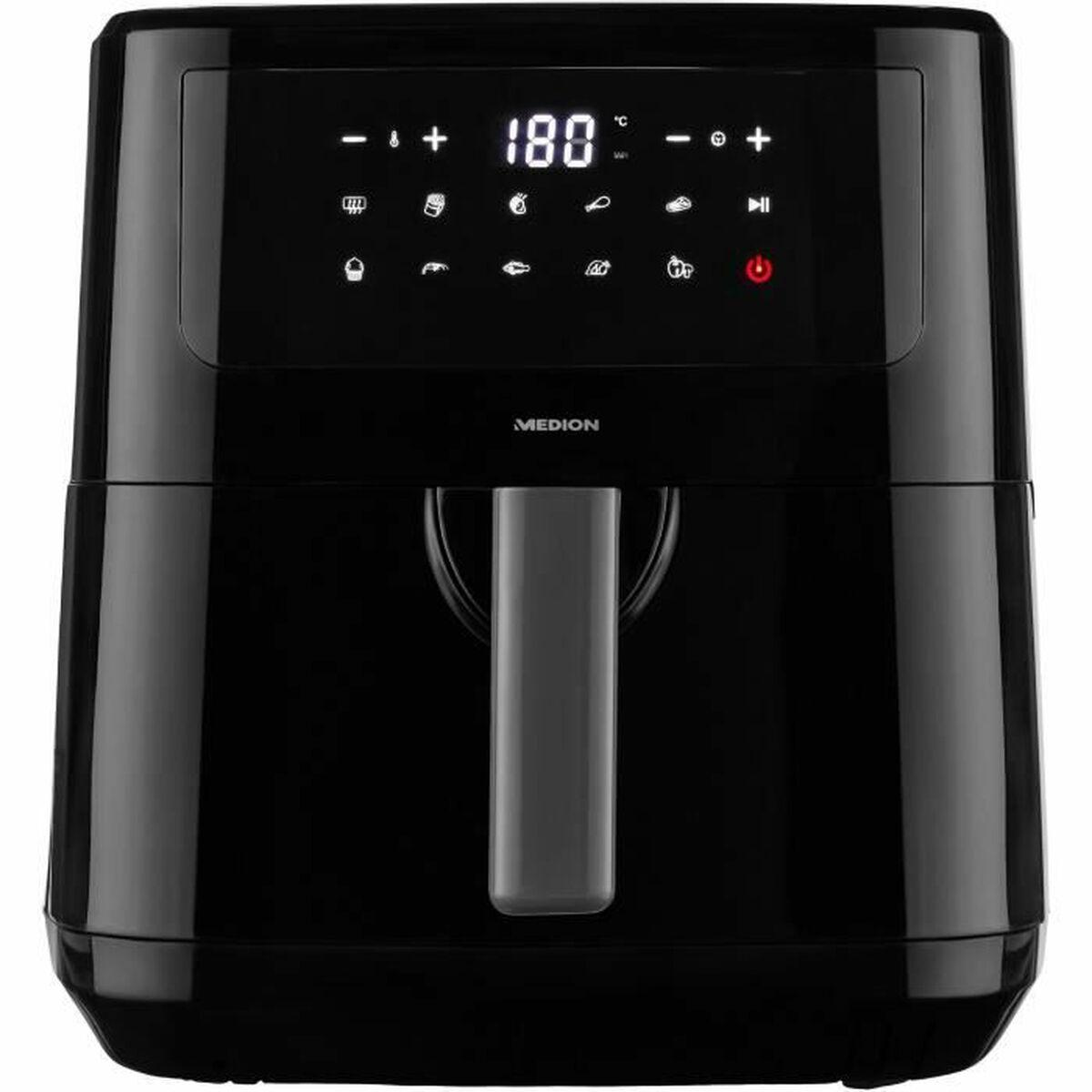 Medion MD11750 airfryer - 6,8 l, 2.150 W, sort