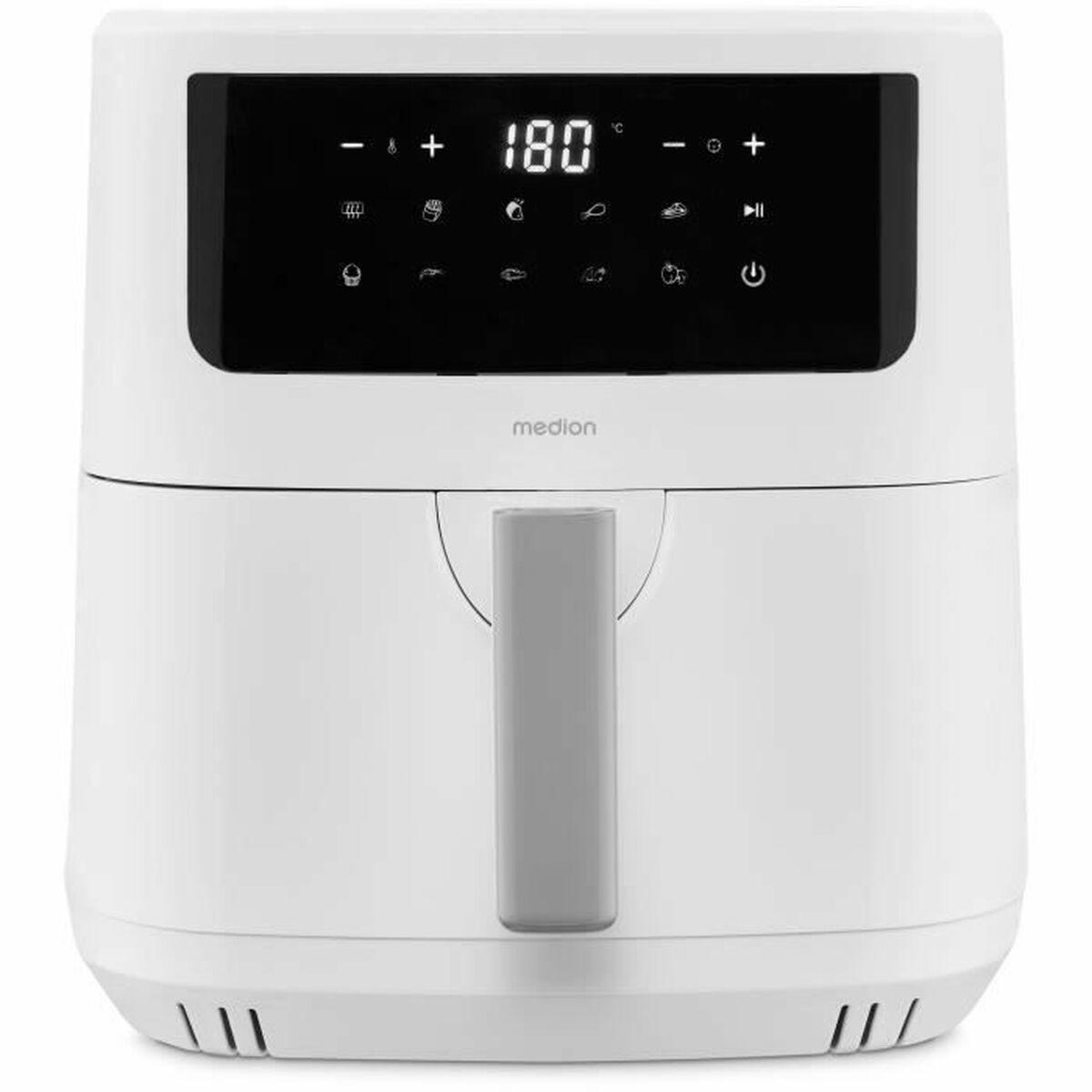 Medion LIFE P10 XL varmluftsfrituregryde - Hvid, 6,8 l, 2.150 W