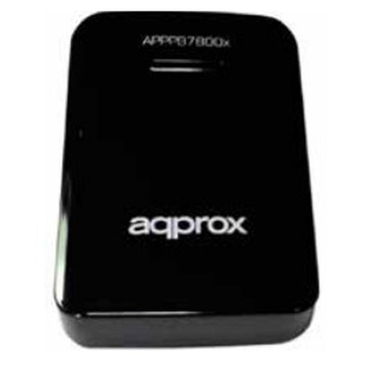 Approx! Powerbank APPPB7800BK - Sort, USB powerbank