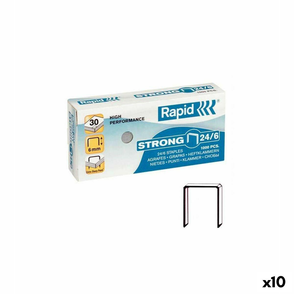 Rapid hæfteklammer 24/6 - 6 mm (10 enheder)
