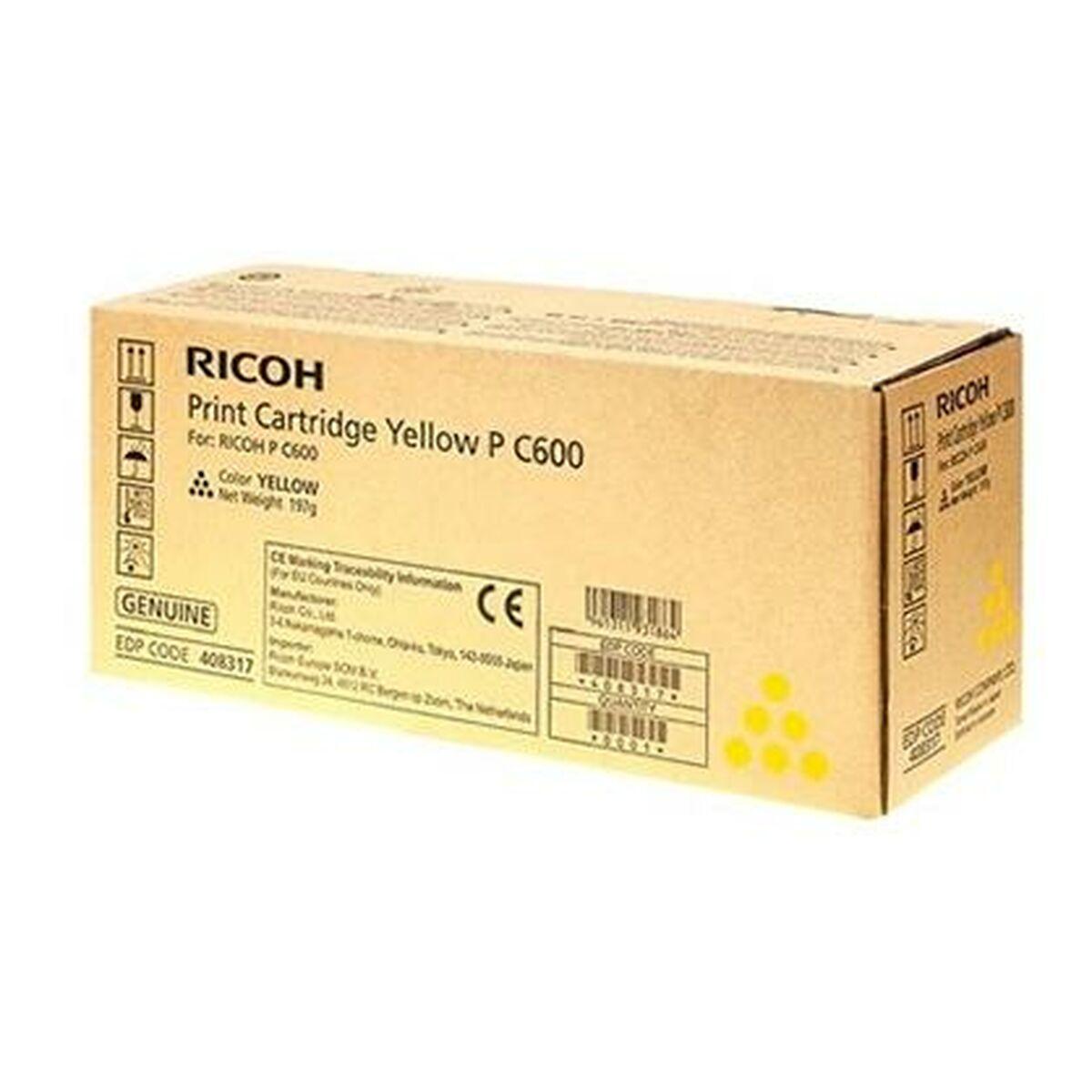 Ricoh P C600 toner - gul, original billede