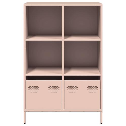 Skab 68x39x103,5 cm stål lyserød