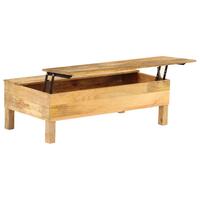 Sofabord i massivt mangotræ 110 x 55 x 35 cm
