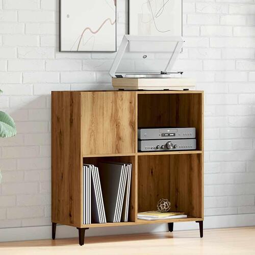Vinylskab 84,5x38x89 cm konstrueret træ kunsteg