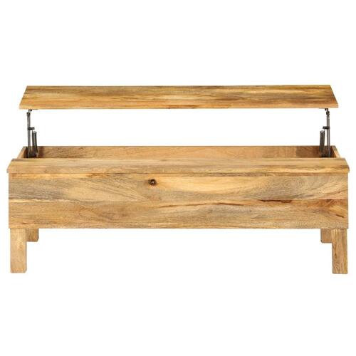 Sofabord i massivt mangotræ 110 x 55 x 35 cm