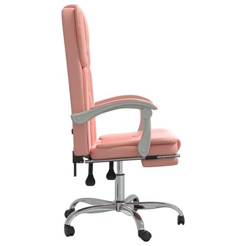 Kontorstol kunstlæder pink
