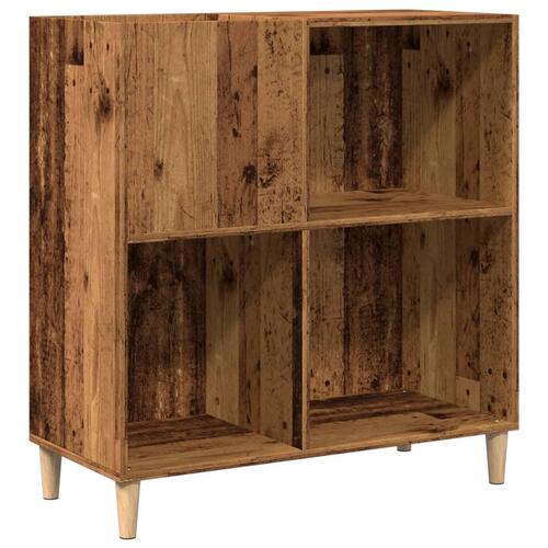Vinylskab 84,5x38x89 cm konstrueret træ antikt trælook