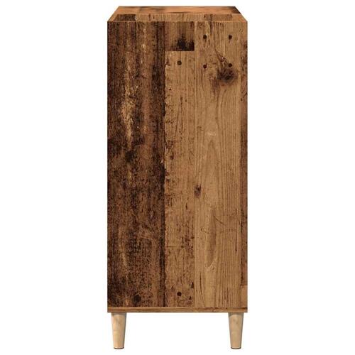 Vinylskab 84,5x38x89 cm konstrueret træ antikt trælook