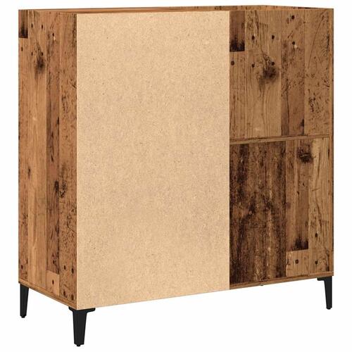 Vinylskab 84,5x38x89 cm konstrueret træ antikt trælook