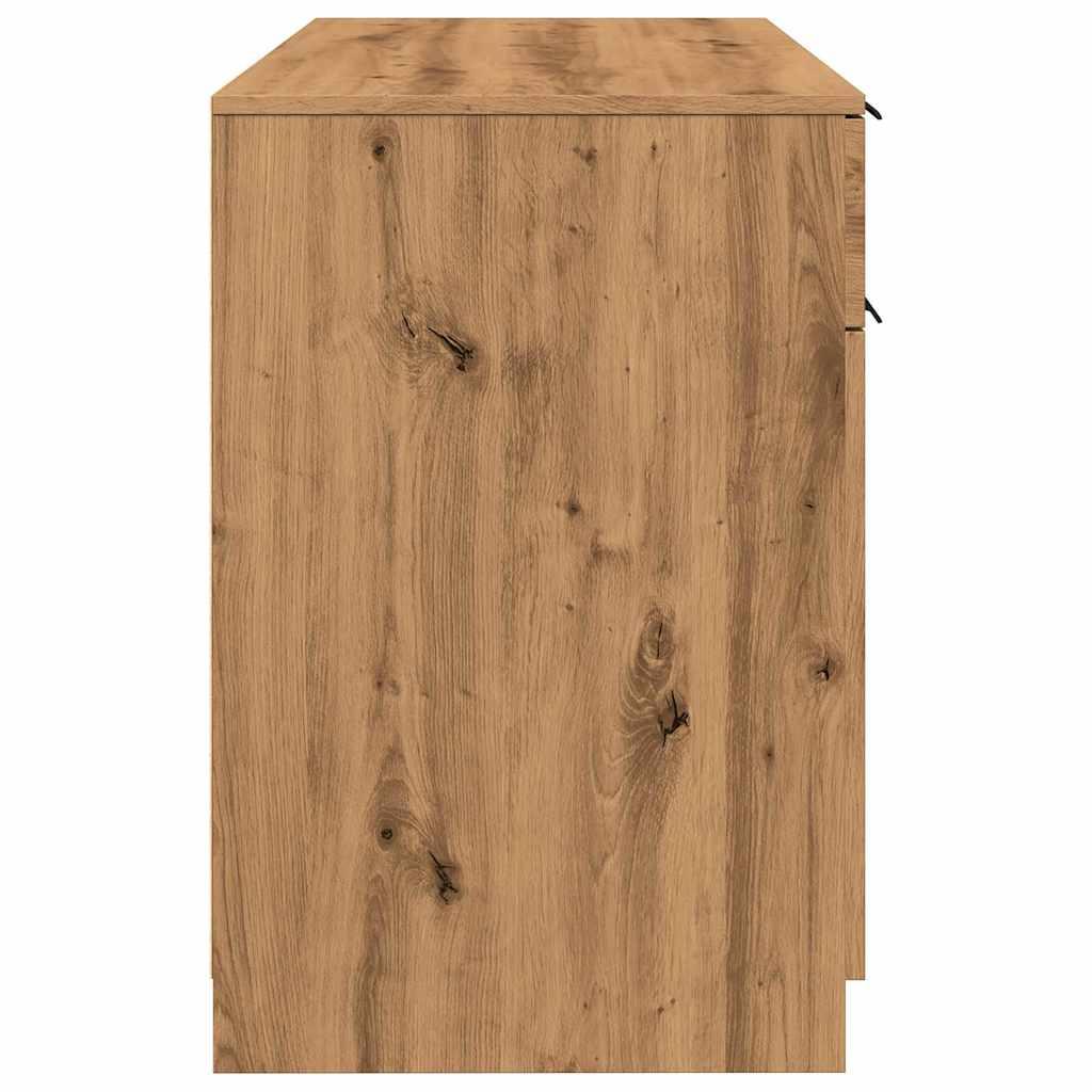 Skrivebord 100x50x75 cm konstrueret træ kunsteg