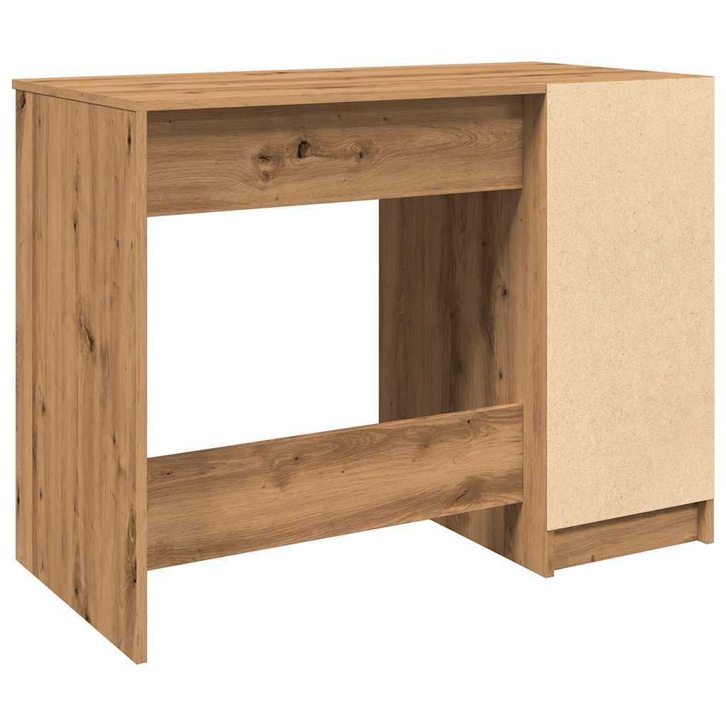 Skrivebord 100x50x75 cm konstrueret træ kunsteg
