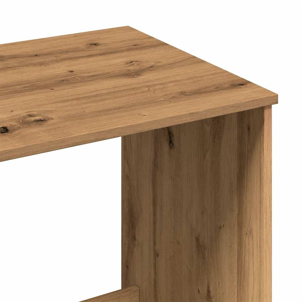 Skrivebord 100x50x75 cm konstrueret træ kunsteg