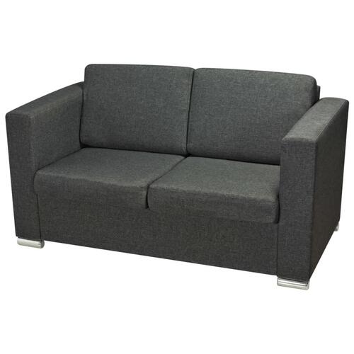 Topersoners sofa i stof mørkegrå