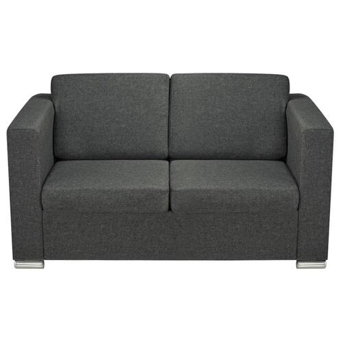 Topersoners sofa i stof mørkegrå