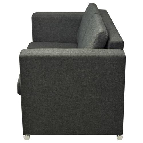 Topersoners sofa i stof mørkegrå
