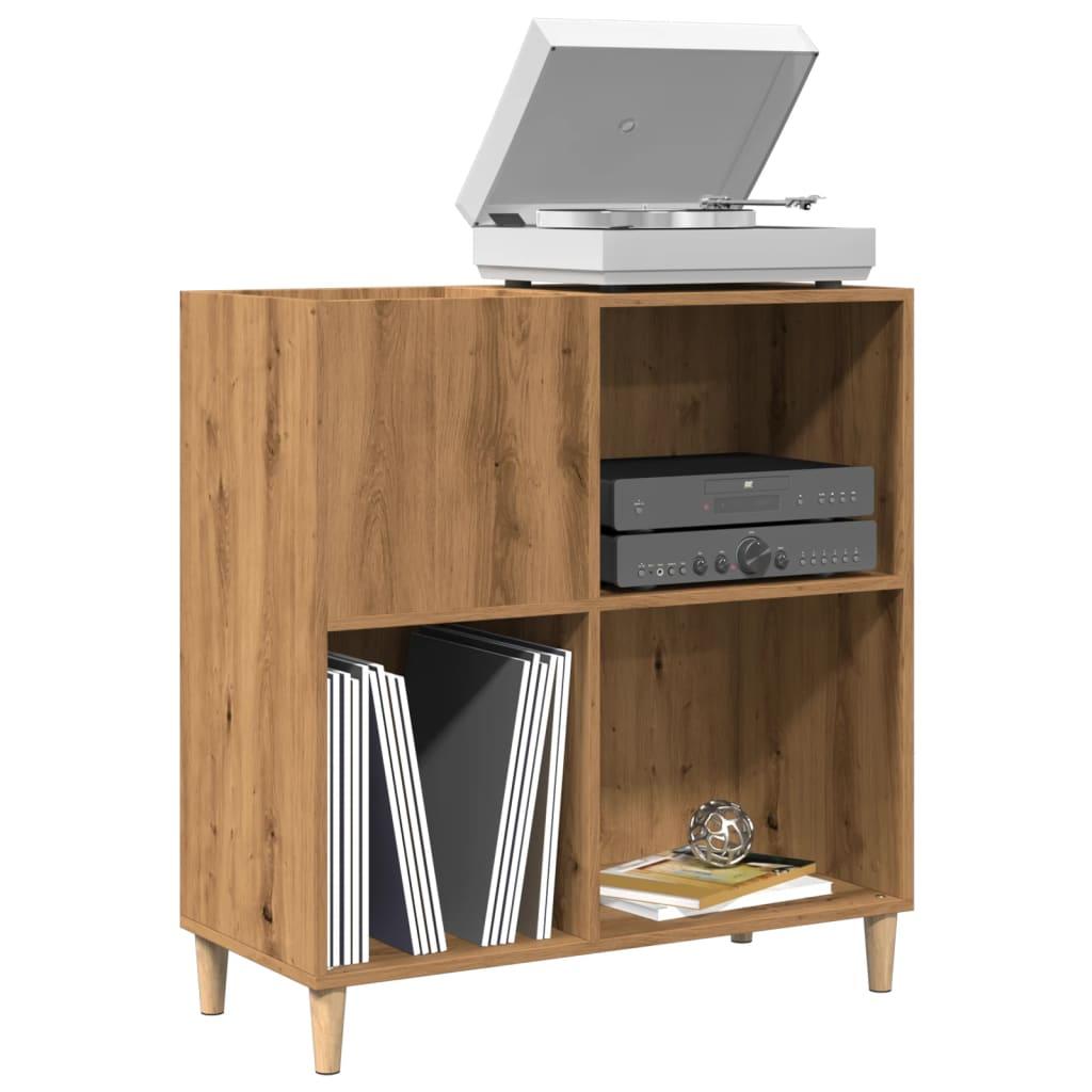 Vinylskab 84,5 × 38 × 89 cm - konstrueret træ i kunsteg billede