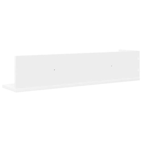 Væghylder 2 stk. 75x16,5x16,5 cm spånplader hvid