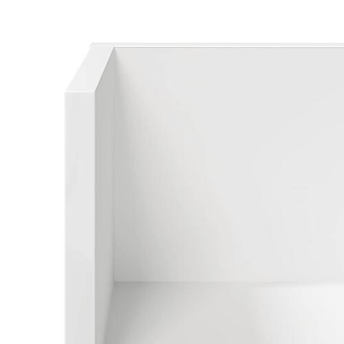 Væghylder 2 stk. 75x16,5x16,5 cm spånplader hvid
