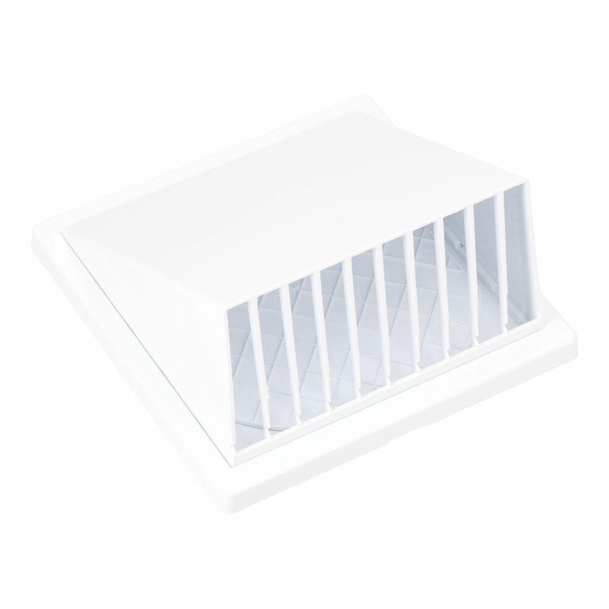 EDM Ventilationsgitter 87754 - hvid, 12,5 × 17 × 17 cm