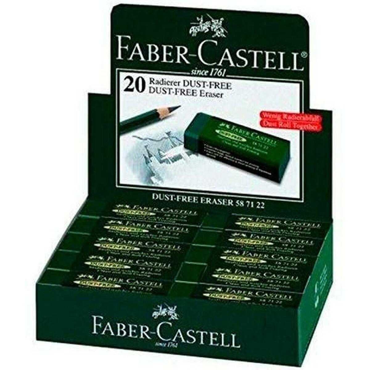Faber-Castell viskelæder - grøn, rektangulær (20 stk.)